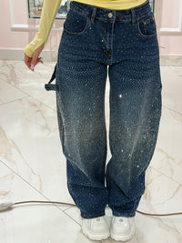 Jeans Curvy Balloon Strass