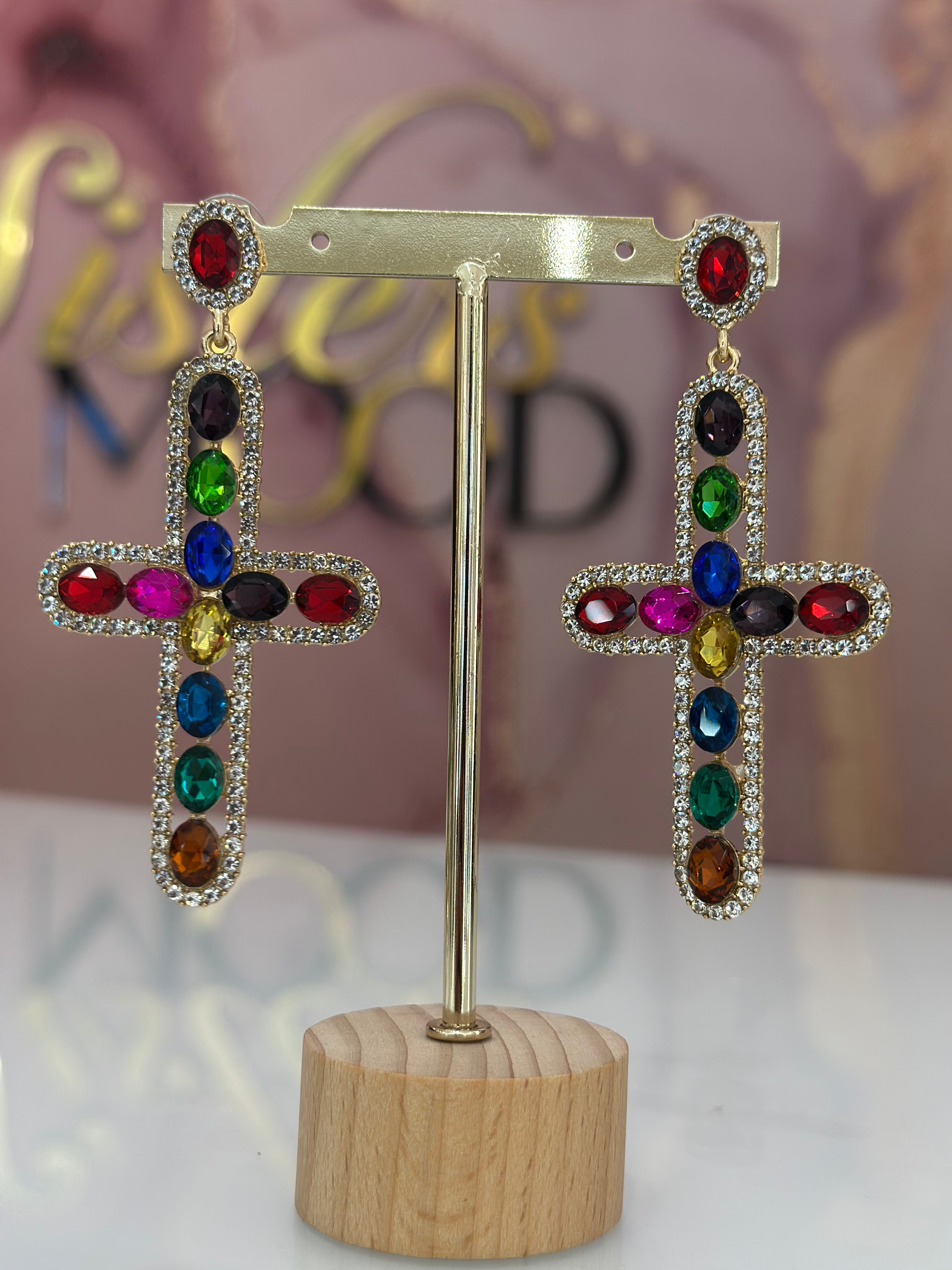 Orecchini Divine Cross